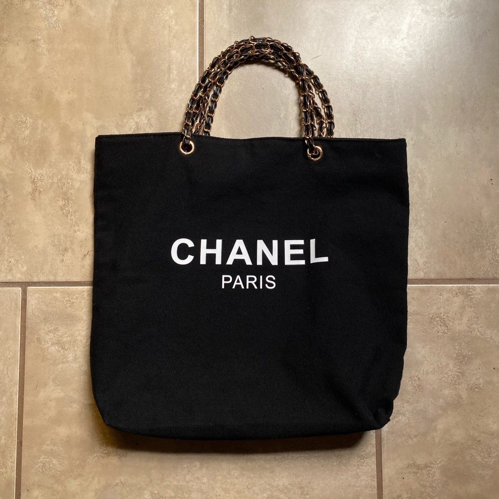 CHANEL Logo Tote